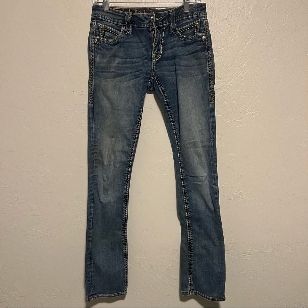 Womens Jeans Rock Revival Amber Straight Wash Medium Size 28